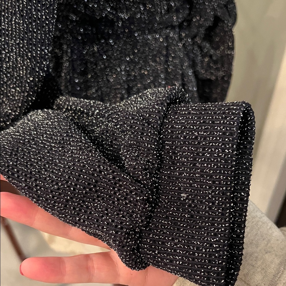 NWOT!!! BCBGeneration Black Metallic Cardigan‎ - Picture 4 of 9